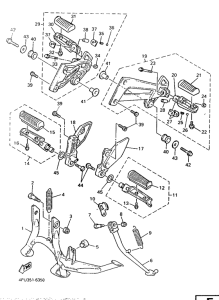 XJR1200 Stand. footrest 2