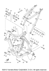 YZ250W1 Рама
