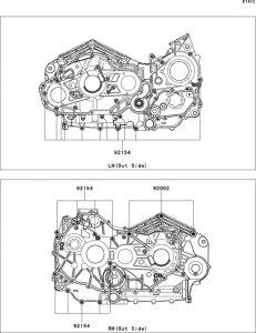  Болты крепления картера