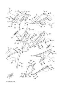 YZF-R125 Обтекатель 1