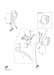 YZF-R1 Interruptor  manillar&palanc