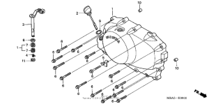 VT750CD Крышка картера правая