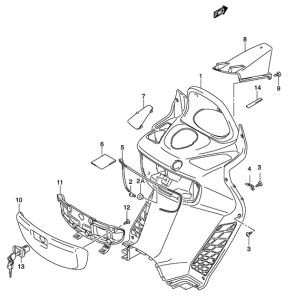 UH150 Багажник передний