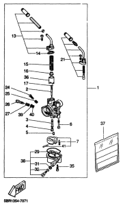YQ50 Карбюратор