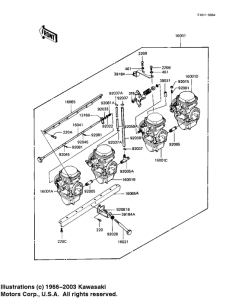 KZ1000 Carburetor assy
