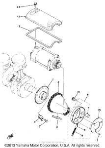 XS400D Starting motor unit