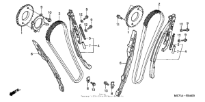 VTX1800R2 Cam chain + tensioner