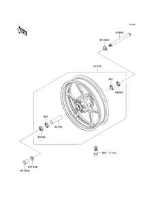 ZX1000 Переднее колесо