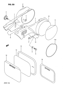 JR50 Обтекатель задний