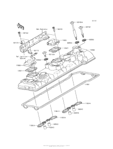 ZG1400 Крышка головки цилиндров