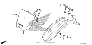 CRF70F Переднее крыло