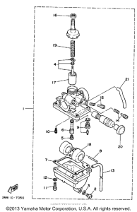 YSR50U Карбюратор