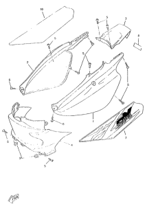 CW50RS Боковые обтекатели
