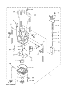 YZ125 Карбюратор