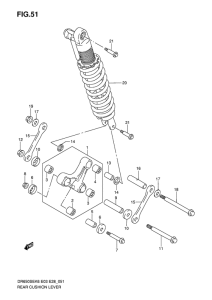 DR650 Втулки заднего рычага
