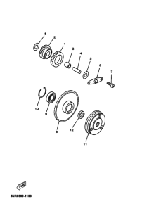 YP125E Стартер