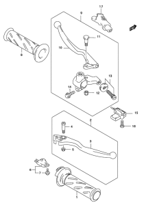 GZ250 Рулевой рычаг