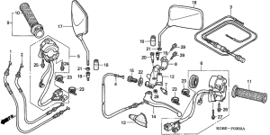 VT125 Handle lever / switch / cable