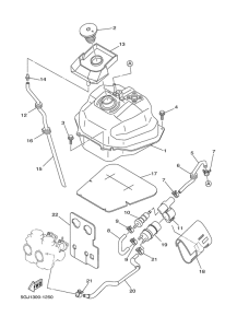 XP500 Топливный бак