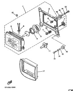 RD350LCF (20KW) Фара
