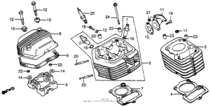 XR80 Cylinder head + cylinder
