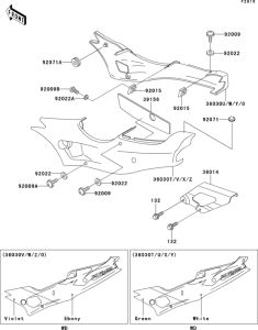 ZX400 Side covers / chain cover(1 / 2)