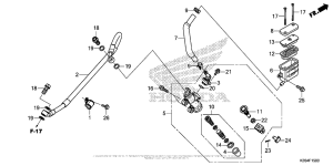 MSX125 Задний тормозной цилиндр