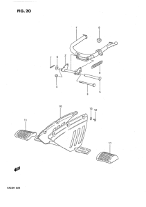 FA50 Center stand - footrest