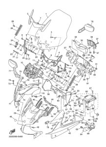 FJR1300AS Обтекатель 1