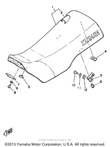 YZ250N Сиденье