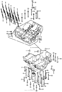 CB750 Картер двигателя