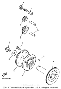 FZR600WC Муфта стартера