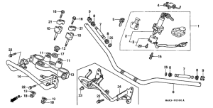SLR650 Handle pipe / top bridge