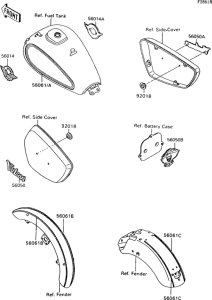 VN1500 Decals(red / gray)