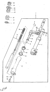 CW50RSP Передняя вилка