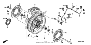 NT700V (ABS) Переднее колесо