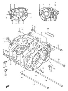 LS650 Картер двигателя