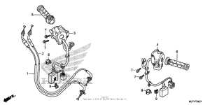 CTX700N DCT Handle lever + switch + cable (2)
