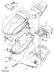 YP150D Сиденье