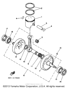 TY350S Коленвал,поршни