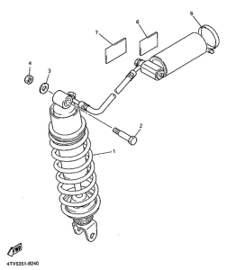 YZF600R Задняя подвеска