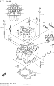 RM-Z250 Головка цилиндров