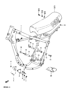 RM250 Frame -seat