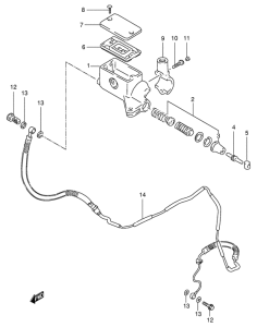 VS800 Главный цилиндр сцепления