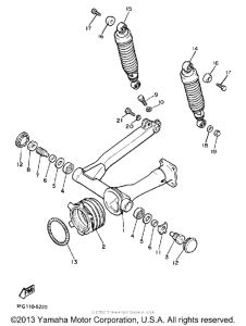 XJ700SC Бугель и задние амортизаторы