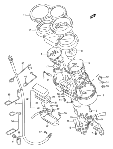 GSX250 Спидометр  /  тахометр