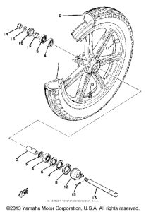 XS400SG Переднее колесо