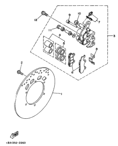TZR80RR Pinza de freno delantera