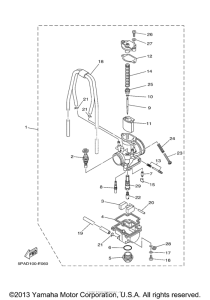 YZ85V Карбюратор