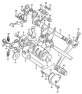 TS50 Переключение передач